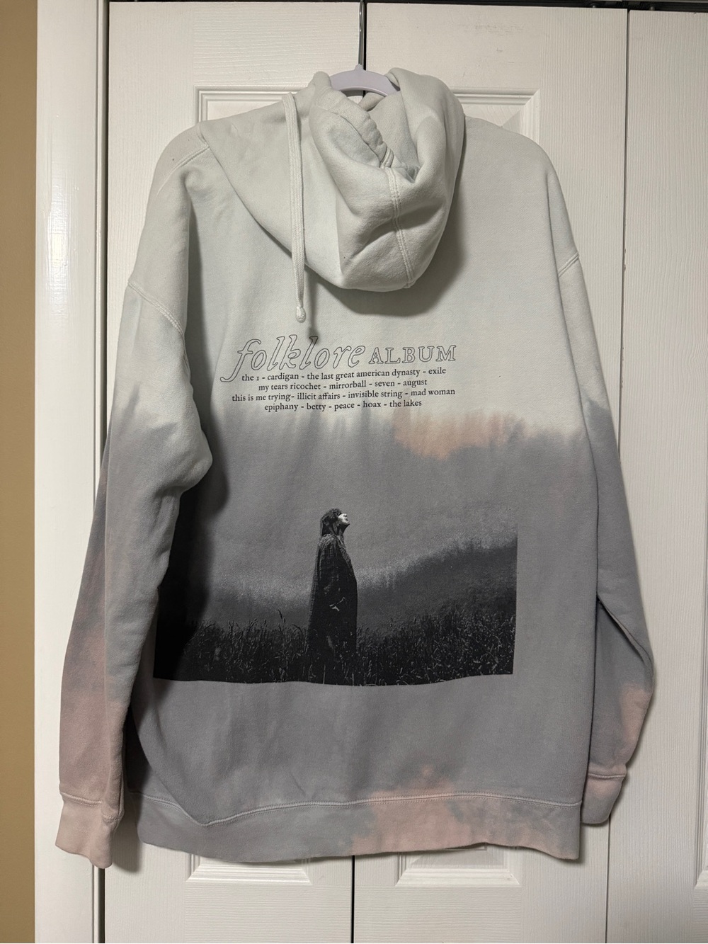 Taylor Swift Ombre Grey, Cream & Blush Crewneck Hoodie - Picture 2 of 3